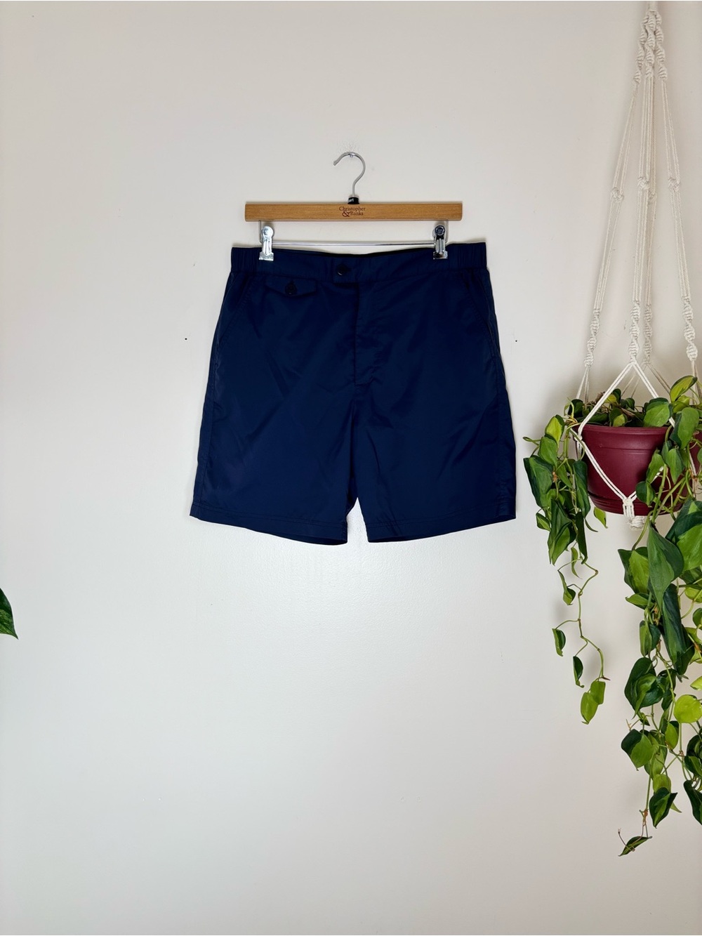 Brooks Brothers Navy Swim Trunks